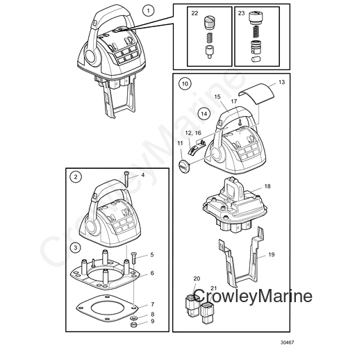 Control Lever(V2) - Volvo Penta (23062571)