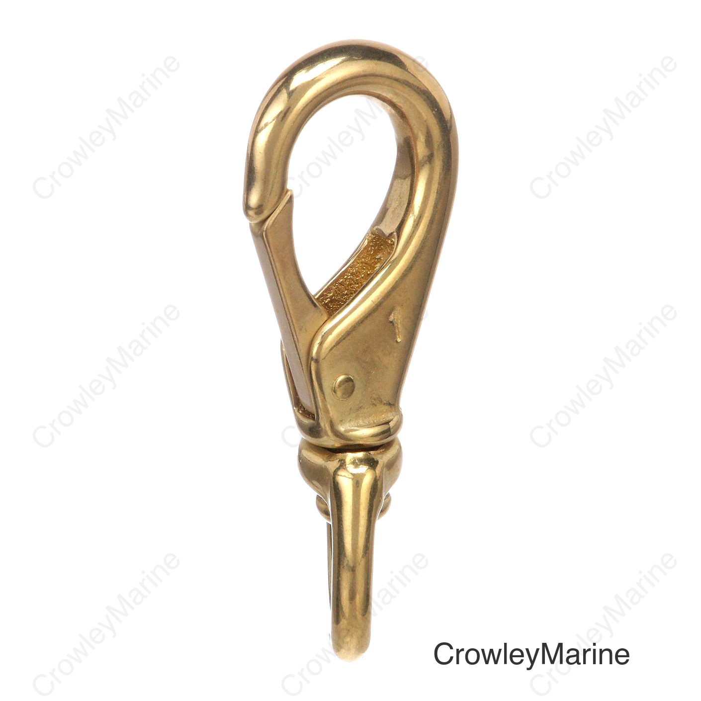 Seachoice Swivel Eye Snap, Cast Brass, Size #3, 4-1/2 In. Long, 3/4 In. ID Eye