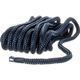 Seachoice Double-Braid Nylon Dock Line w/ Eye Splice, Pre-Shrunk, Heat Stabilized, 3/8 In. X 20 Ft., Navy Blue thumbnail-0
