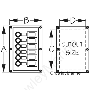 SPLASH GUARD CIRCUIT Breaker Panel (424806-1)