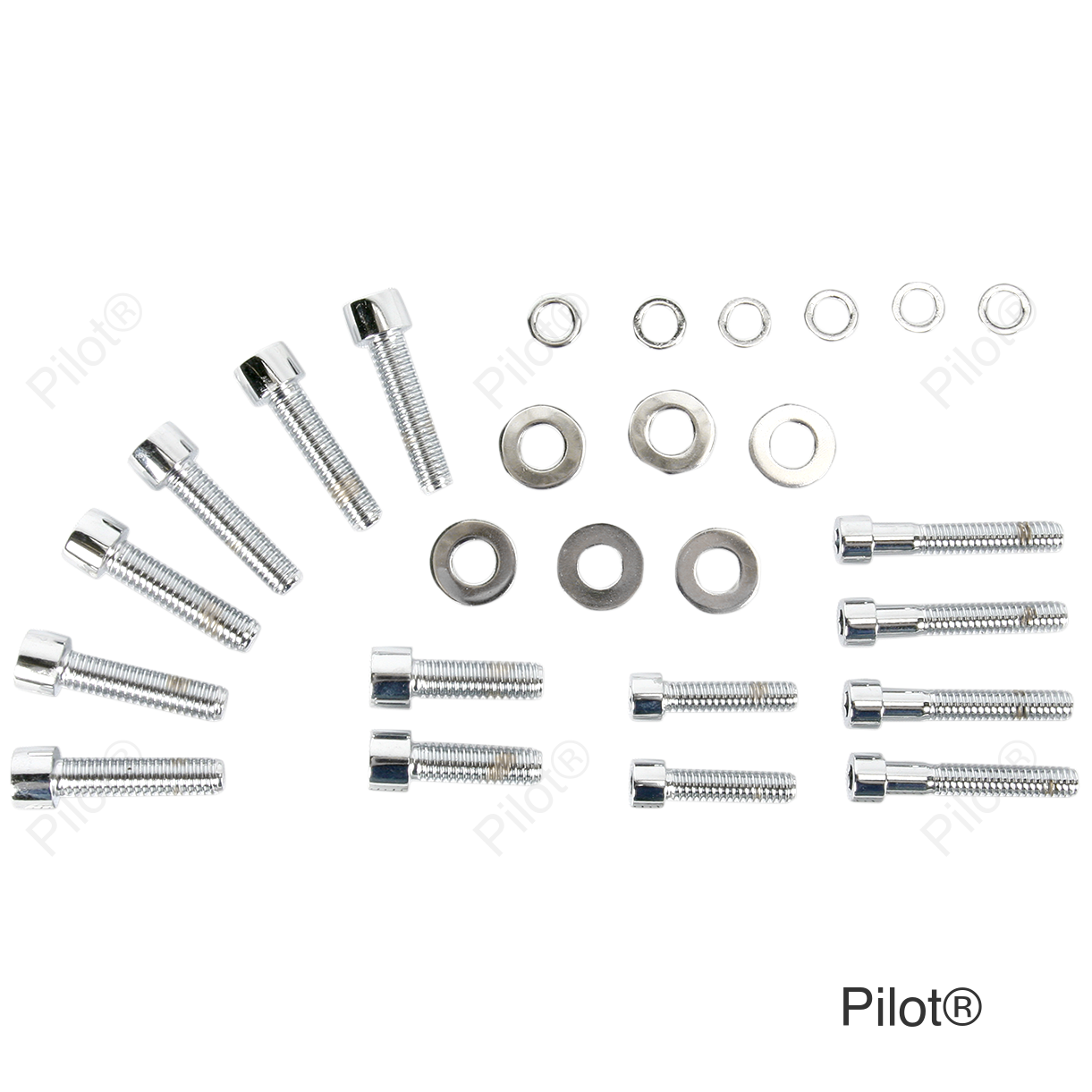 Bolt Kit - Transmission Side Cover - Socket-Head - Chrome