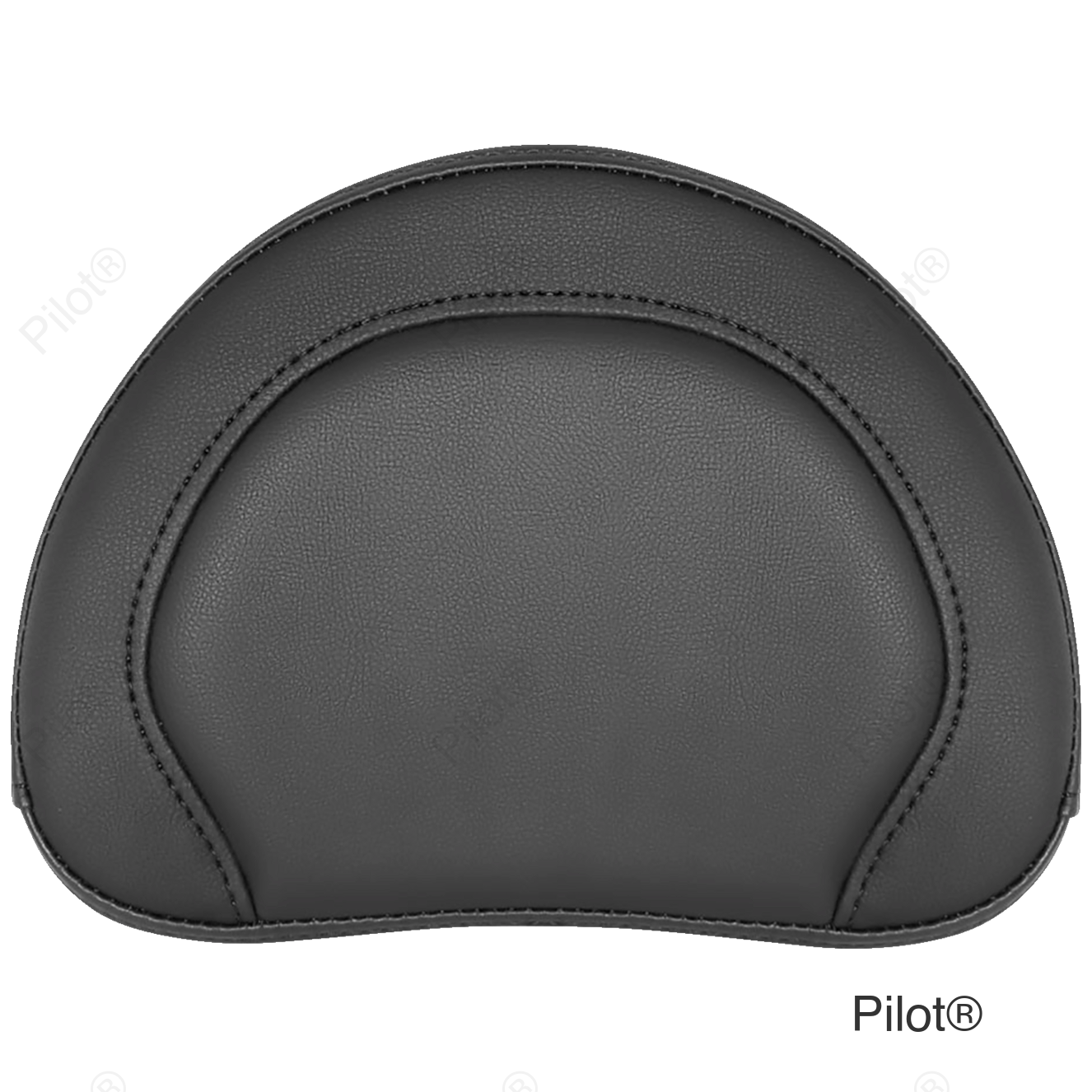 RoadSofa™ Sissy Bar Pad - Black w/ Black Stitching - Universal