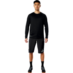 Riders Long-Sleeve Jersey - Black - Small thumbnail-0