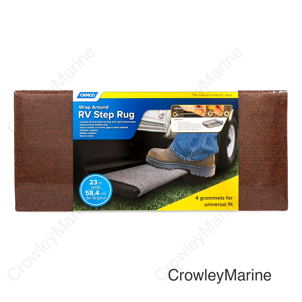 STEP RUG  XL BROWN 23X22'