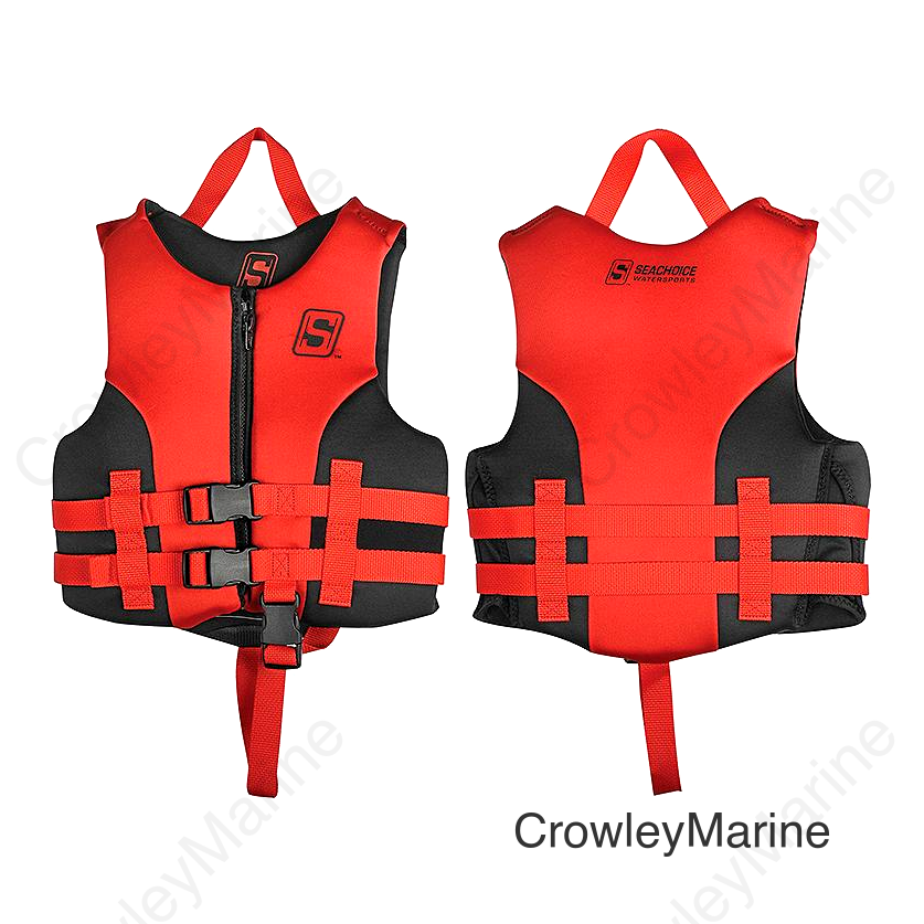 Seachoice Evoprene Multi-Sport Life Jacket - Child - Red/Black, USCG Level 70