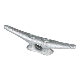 Seachoice Open Base Dock Cleat, Galvanized Gray Iron, 6 in. thumbnail-1