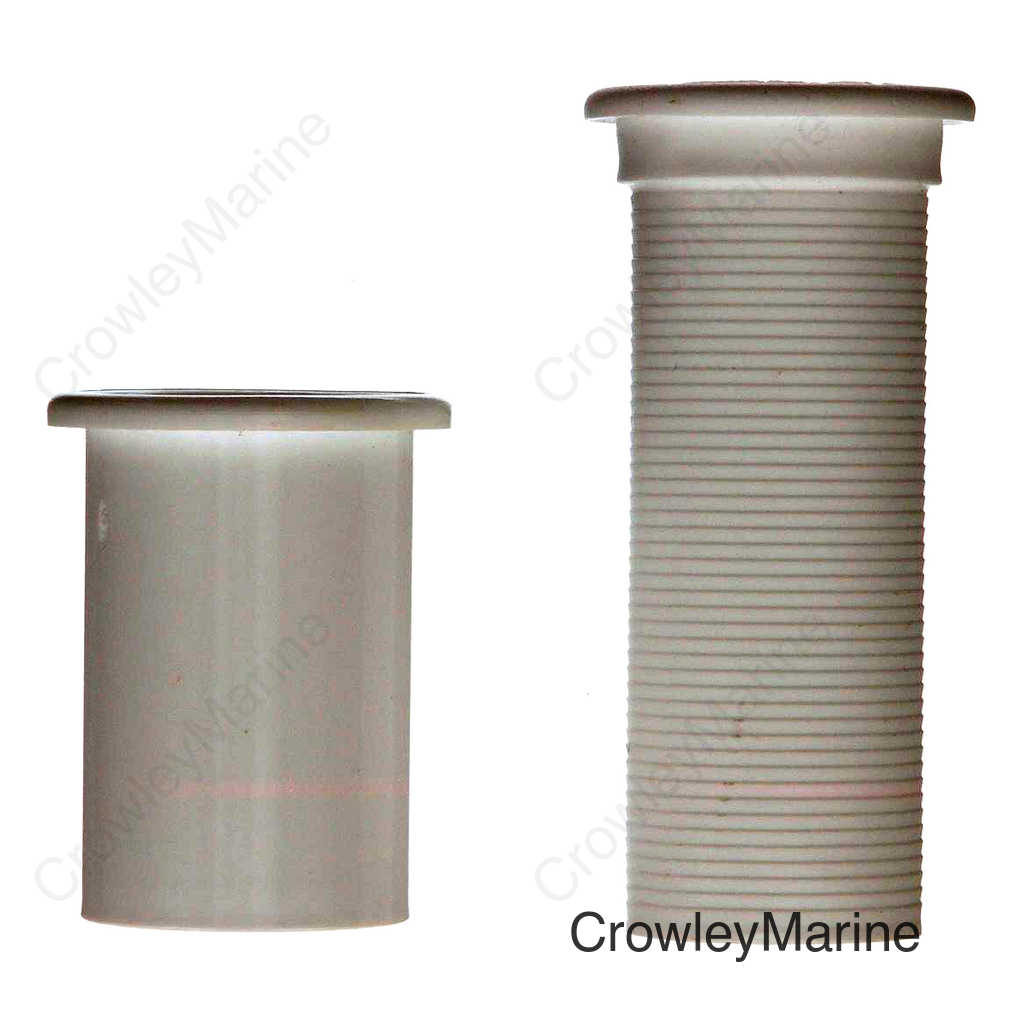 Seachoice Adjustable Splashwell Drain Tube, Fits 1-1/4 in. Opening, White Plastic