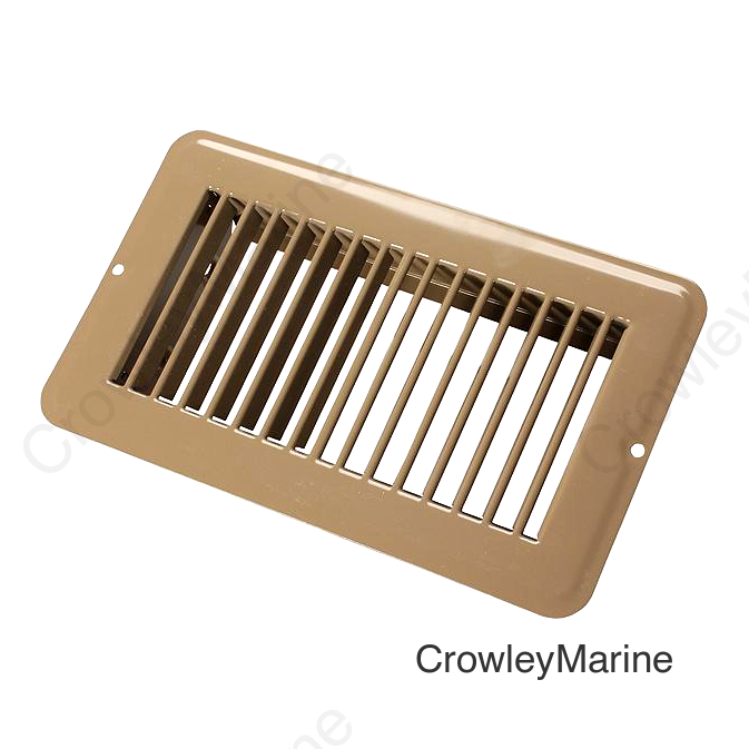 JR Products Metal Floor Registers, Brown Undampered
