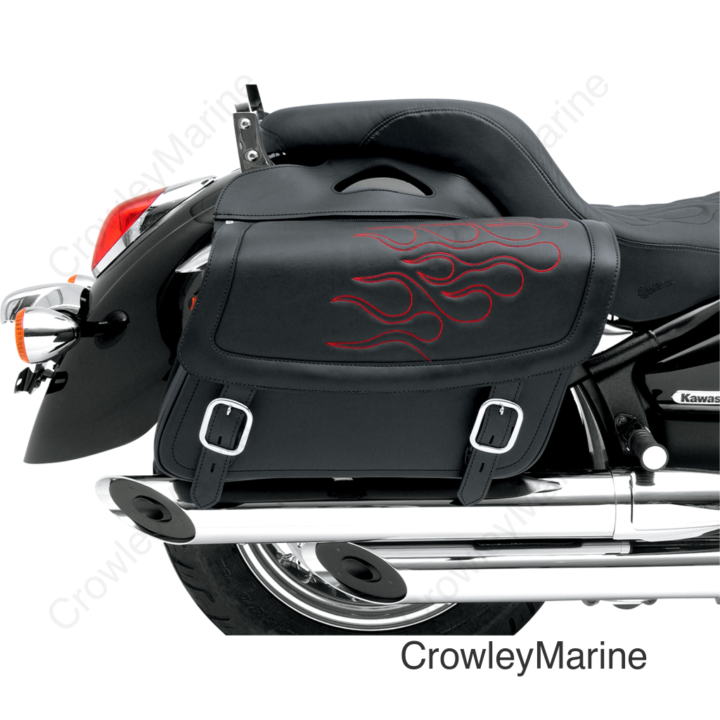 Flame Saddlebag - Red - Medium