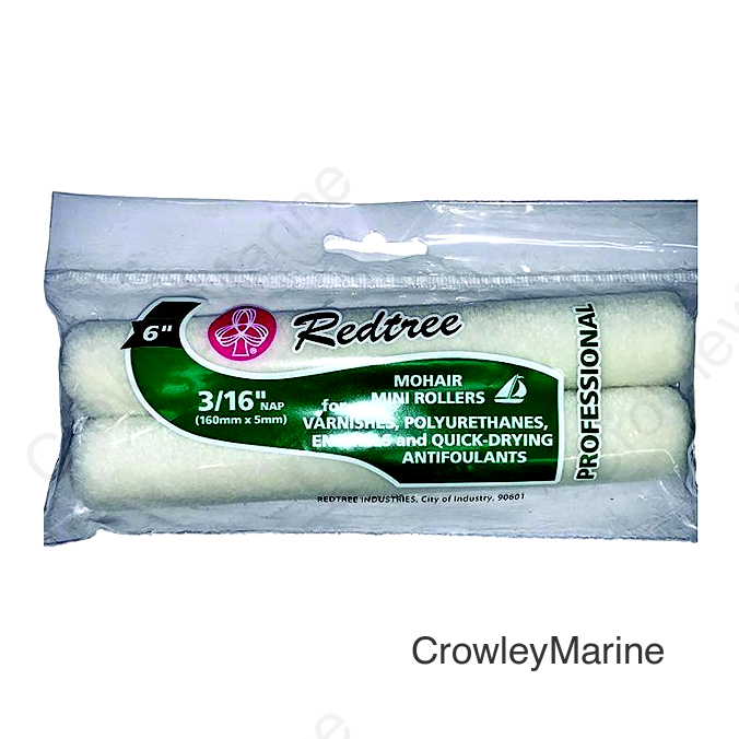 Redtree 36032 6" Mini Mohair Roller, 2/Pk