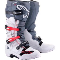 Tech 7 Enduro Boots - Gray/Red - US 9 thumbnail-4