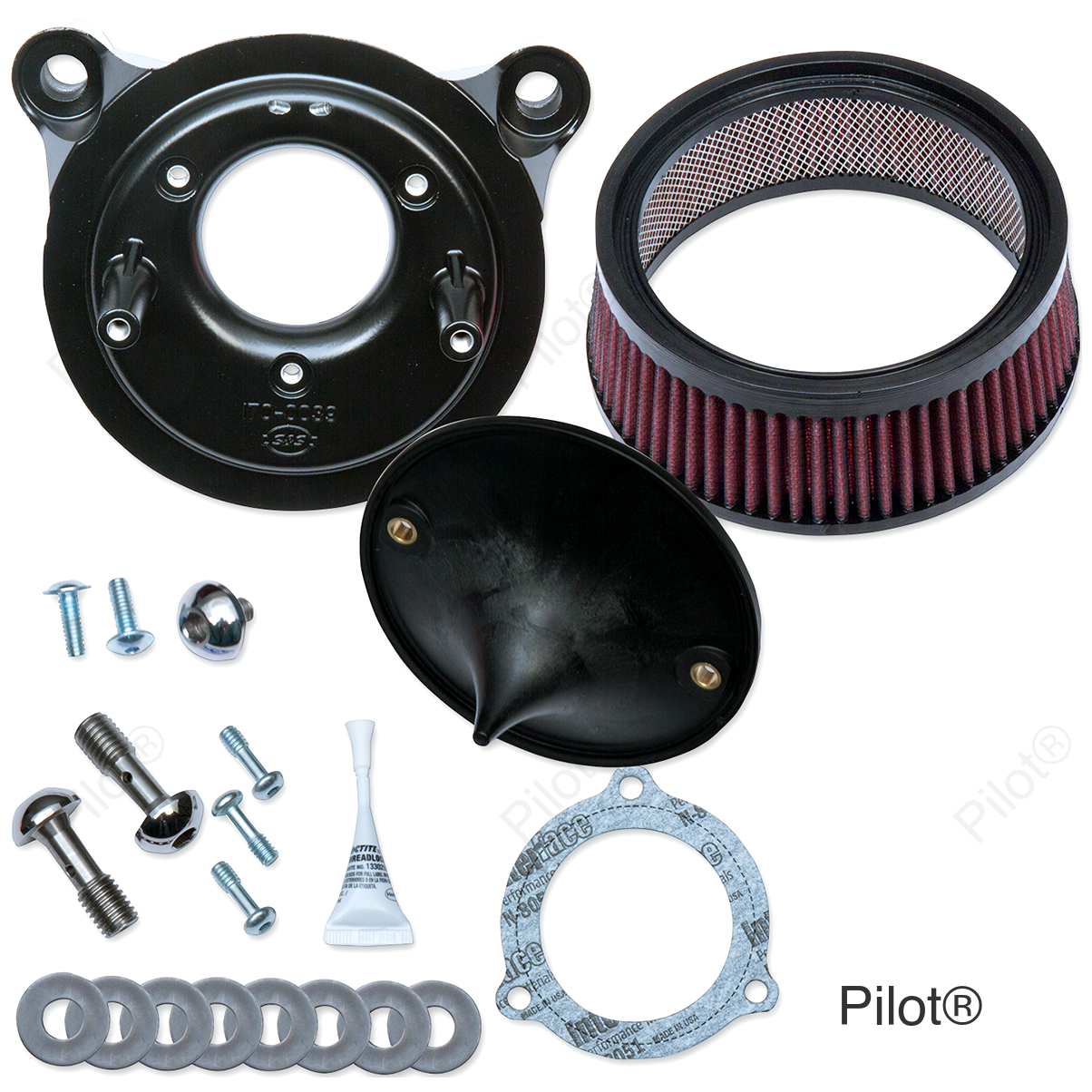 Super Stock™ Stealth Air Cleaner Kit - Black