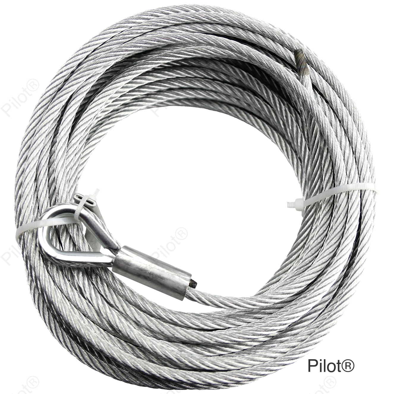 Wide Winch Cable - 15/64" x 52' - UTV