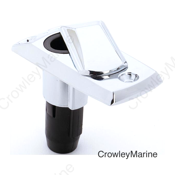 Rectangular 2-Pin Chrome Zamak Base, Bulk