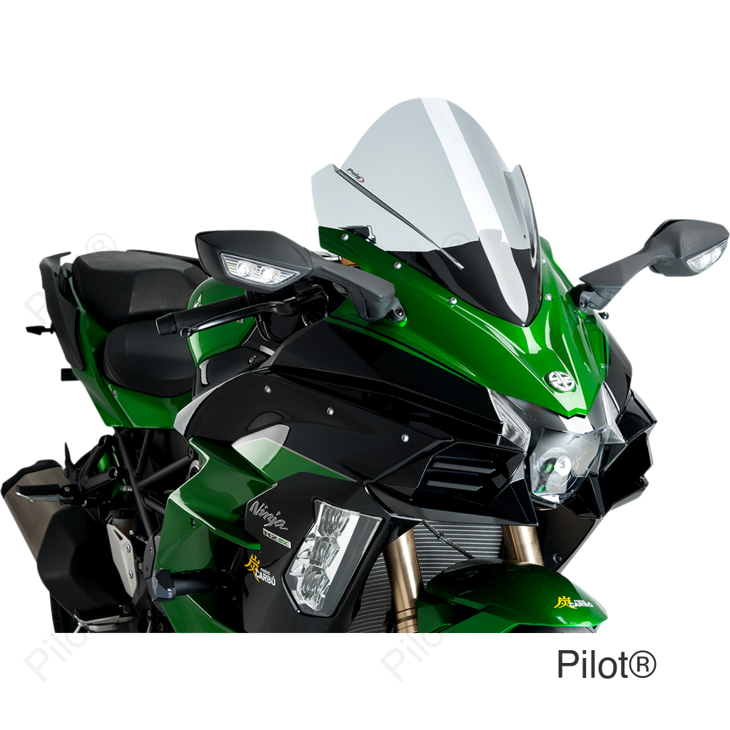 Race Windscreen - 15-3/4" - Light Smoke - Kawasaki
