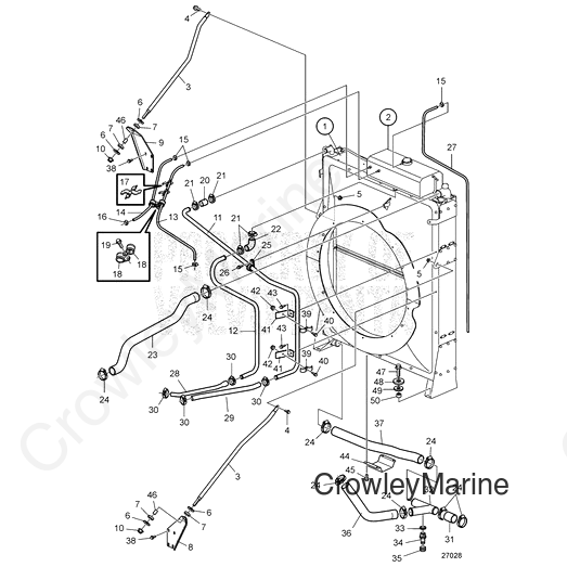 Coolant Pipe(V2) - Volvo Penta (3883181)