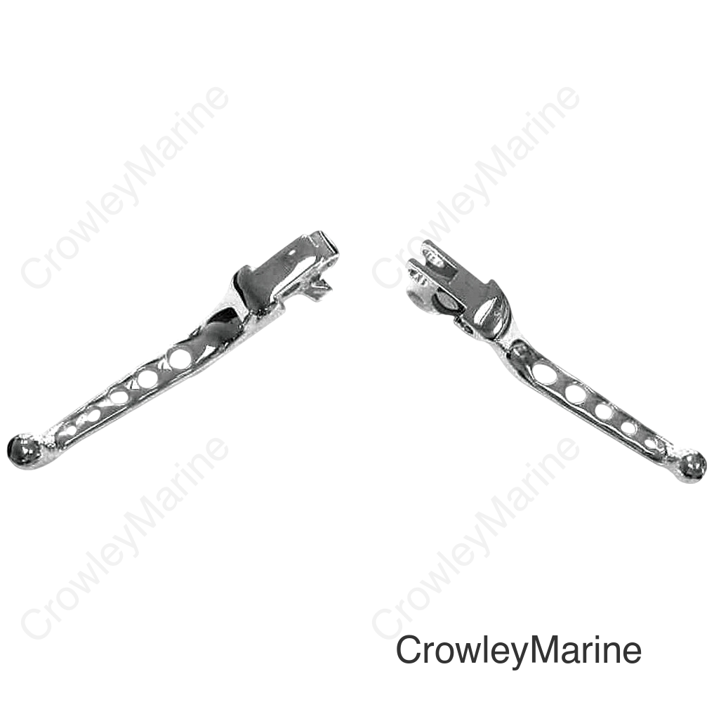 5-HOLE LEVER SET CHROME BIG TWIN 07-UP