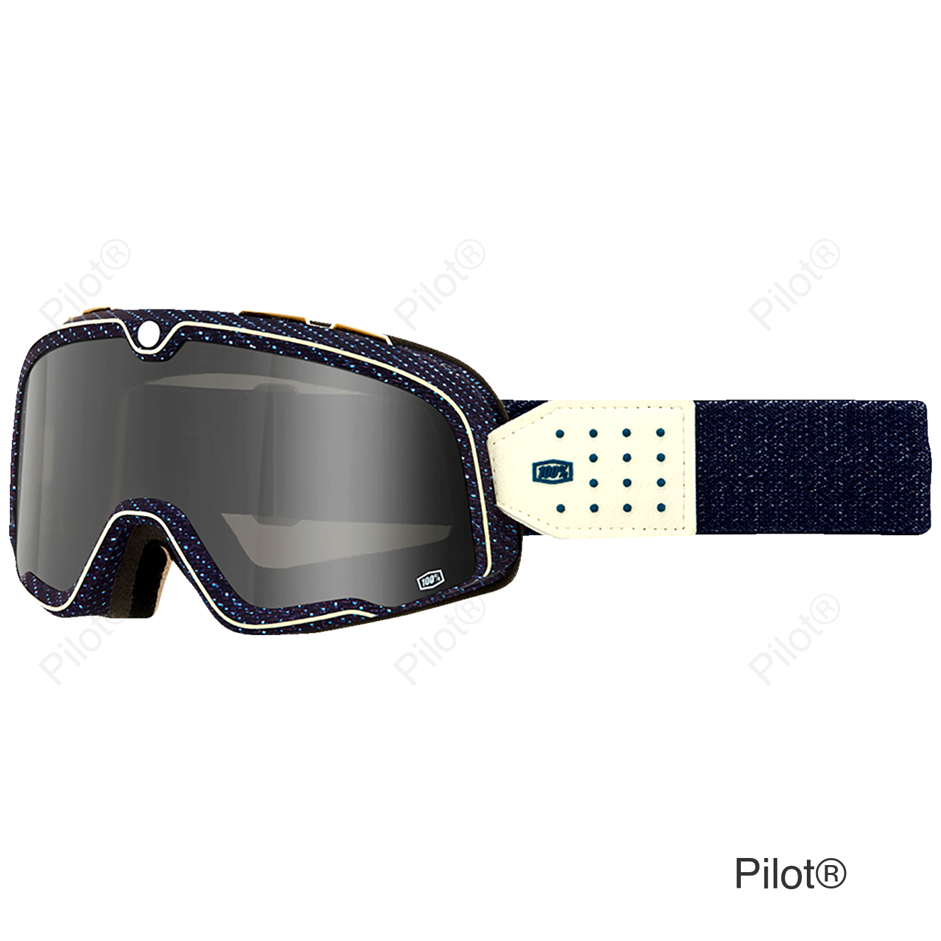 Barstow Goggle - Denim - Dark Smoke