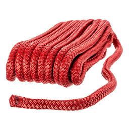 Seachoice Double-Braid Nylon Dock Line w/ Eye Splice, Pre-Shrunk, Heat Stabilized, 3/8 In. X 20 Ft., Red thumbnail-4