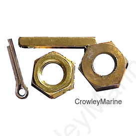 Jam Nut Set (Nuts, Key, C.Pin) - Handi-Man Marine (592054)