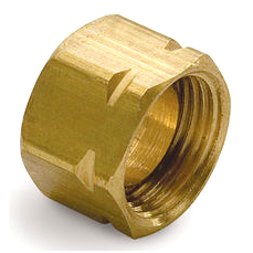 TUBE NUT BR (6/PK)