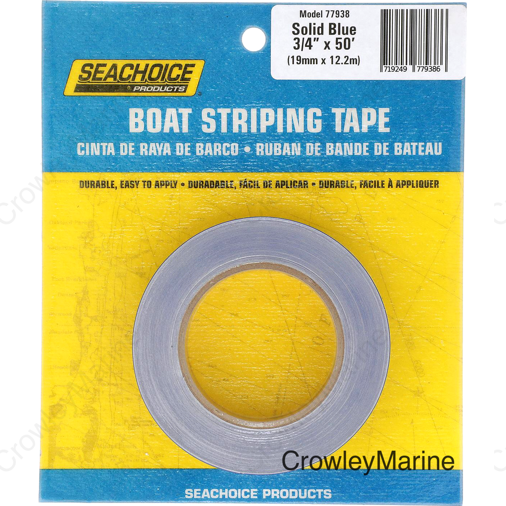 Seachoice Self-Adhesive Boat Striping Tape, 3 Mil Vinyl, 3/4 in. X 50 Ft., Blue