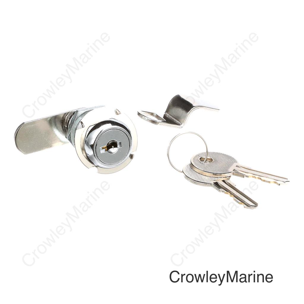 Seachoice Chrome-Plated Steel Cam Lock w/ 2 Matching Keys