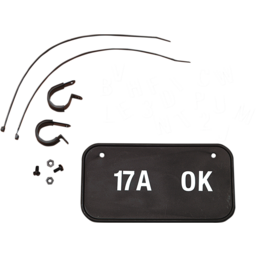 ATV LICENSE PLATE KIT BLACK thumbnail-1