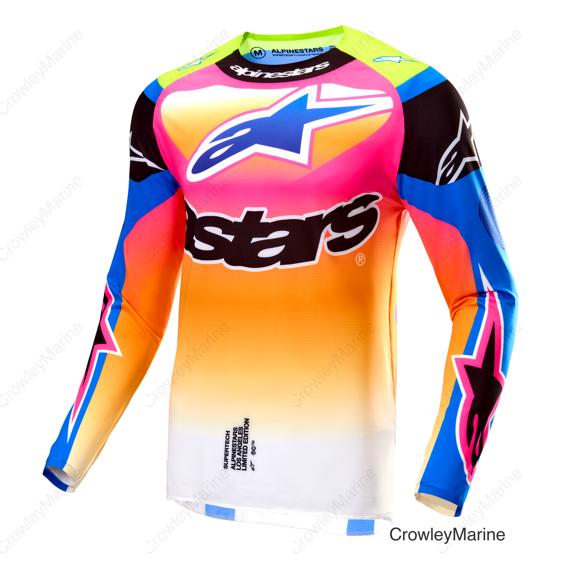SUPERTECH LE COAST JERSEY WHT/DK BLU/PNK FLUO 2X