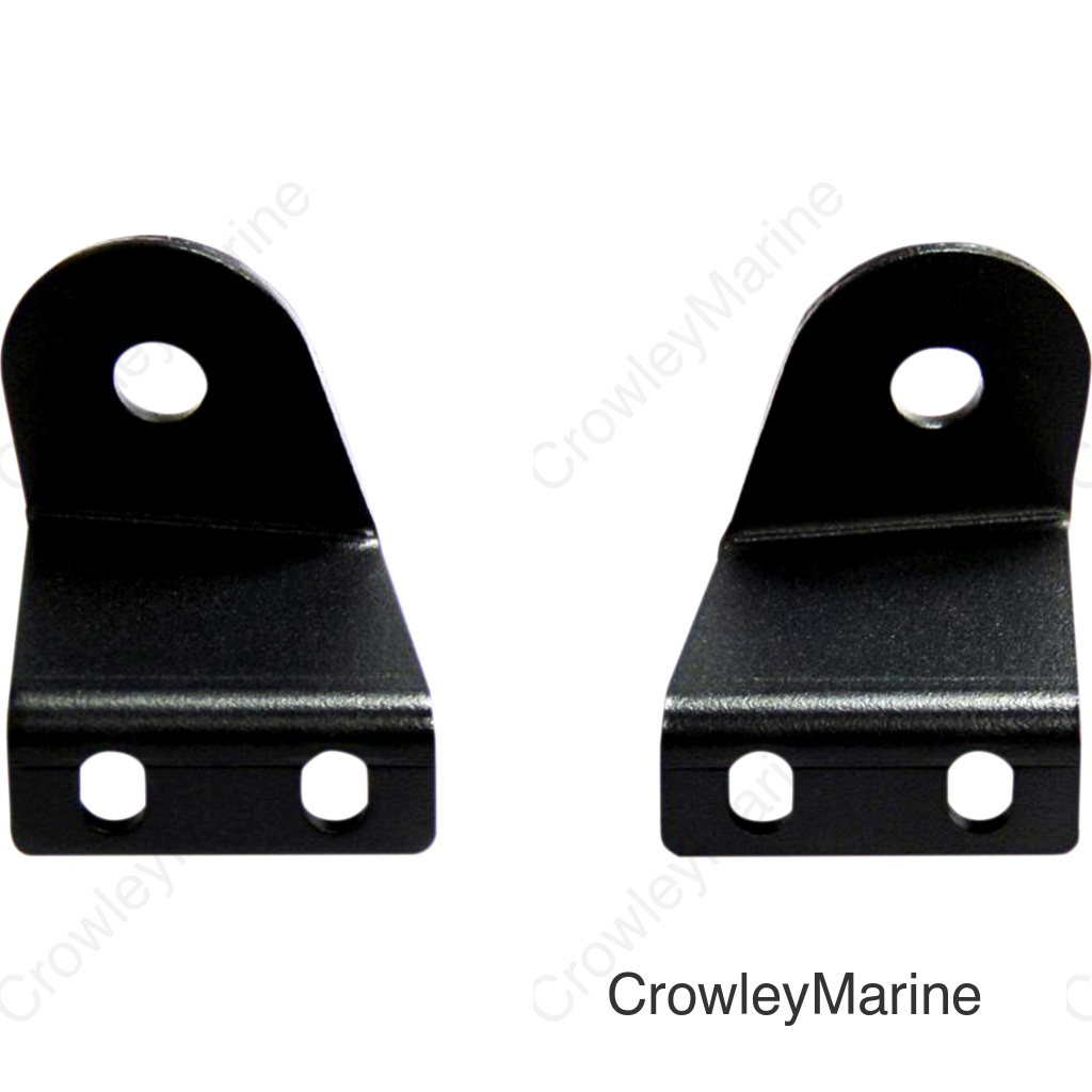 Mirror Mounts - Side View - Black - Polaris Pro-Fit