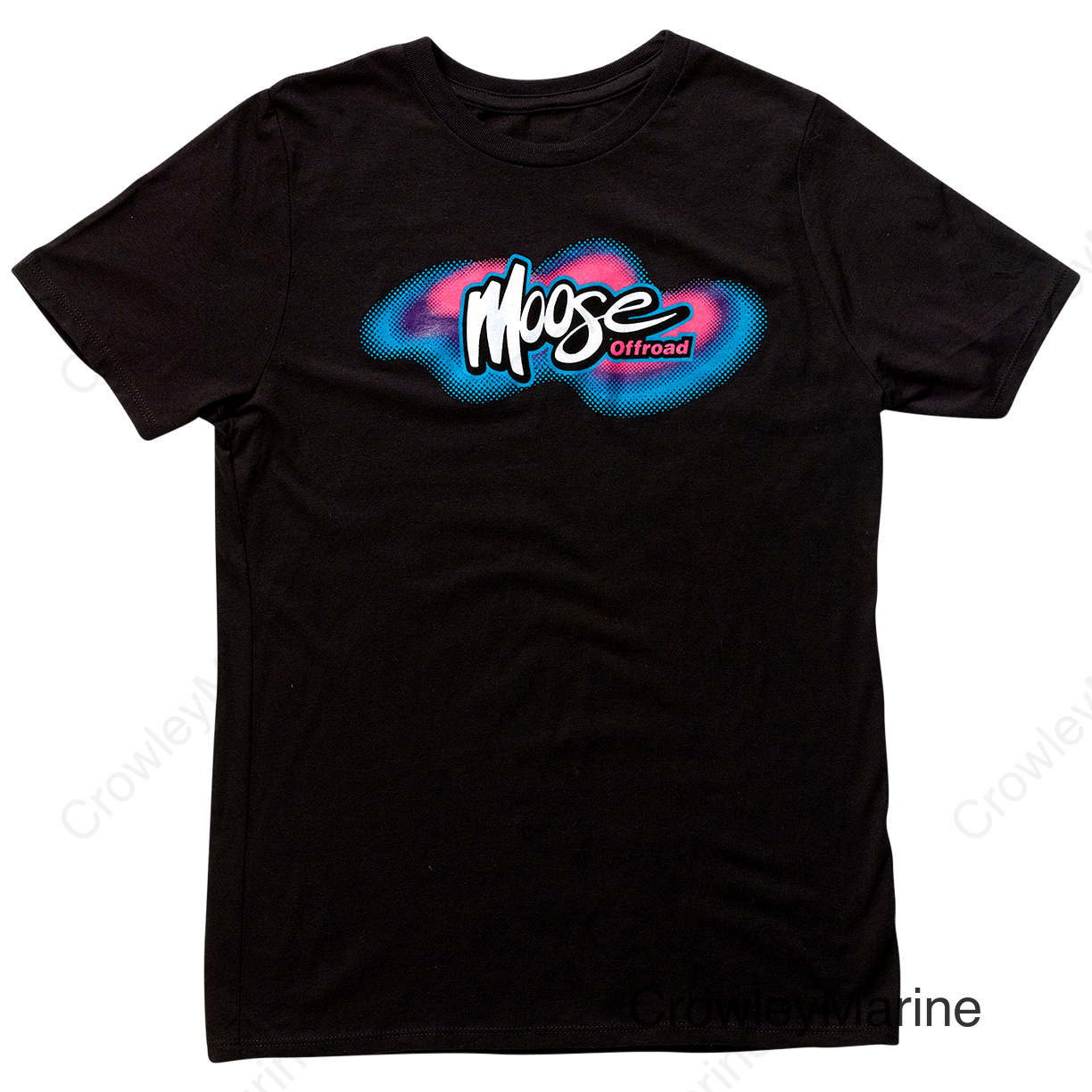 TEE YTH MOOSE RETRO BK SM