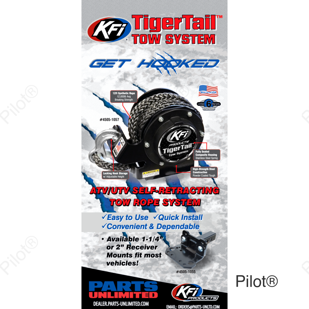 Tiger Tail Retractable Tow Rope - UTV/ATV