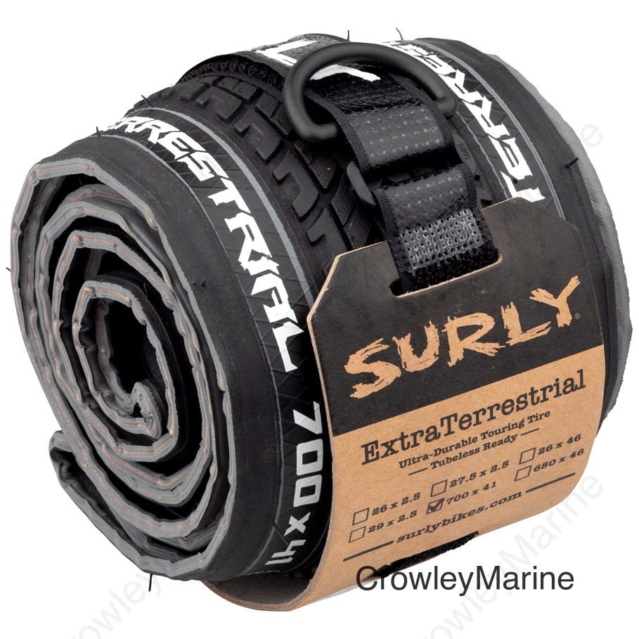 Surly ExtraTerrestrial Tire - 700 x 41 Tubeless Folding Black/Slate 60tpi