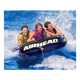 Kwik-Tek Airhead AHSSL32 Inflatable 3 Person Rider Blue Super Slice® Deck Tube thumbnail-1
