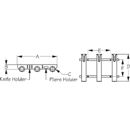 3 RACK ROD HOLDER WHITE (325038-1) thumbnail-0