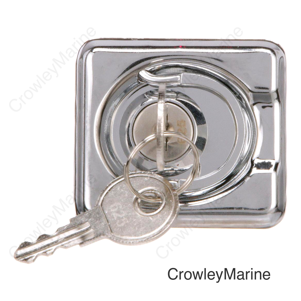 Seachoice Locking Lifting Ring, Stamped 304 Stainless Steel, Includes 2 Keys