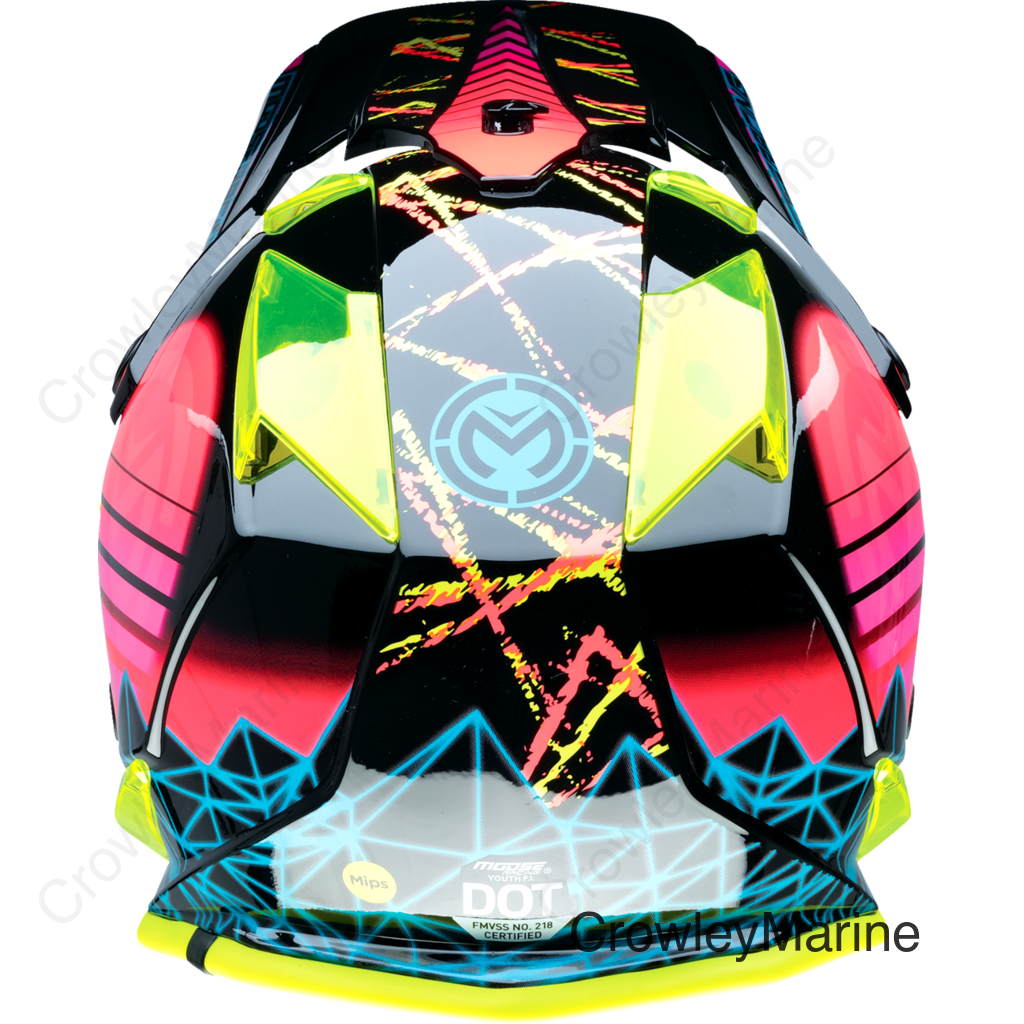 HELMET VAPORWAVE FI YTH BK/PK/YL SM