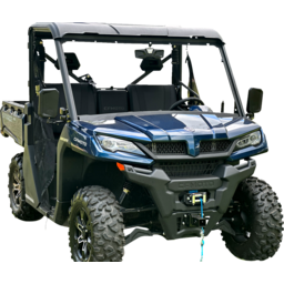 Mirror - Halo R - Rear View - Rectangle - Black w/Silver Bezel - CF Moto thumbnail-5