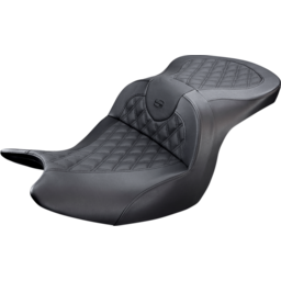 Seat - Roadsofa™ - Without Backrest - Full Lattice Stitch - Black thumbnail-3
