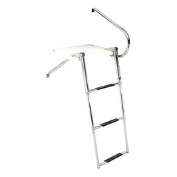 Seachoice Universal Swim Platform w/ Top-Mount Telescoping Ladder, 3 Step Ladder, Inboard/Outboard thumbnail-7