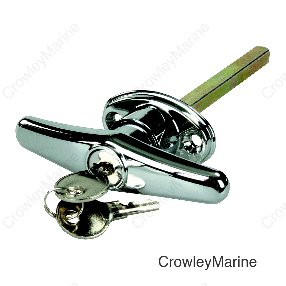 JR Products 10885 Chrome Locking T Handle for Truck Caps, Bed Covers & Tool Boxes