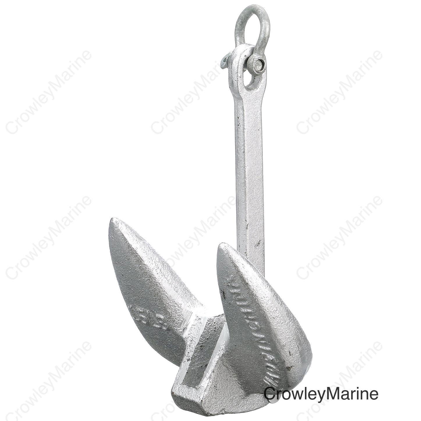 Seachoice Navy Anchor, Aluminum Plated Cast Iron, Silver, 15 Lbs.