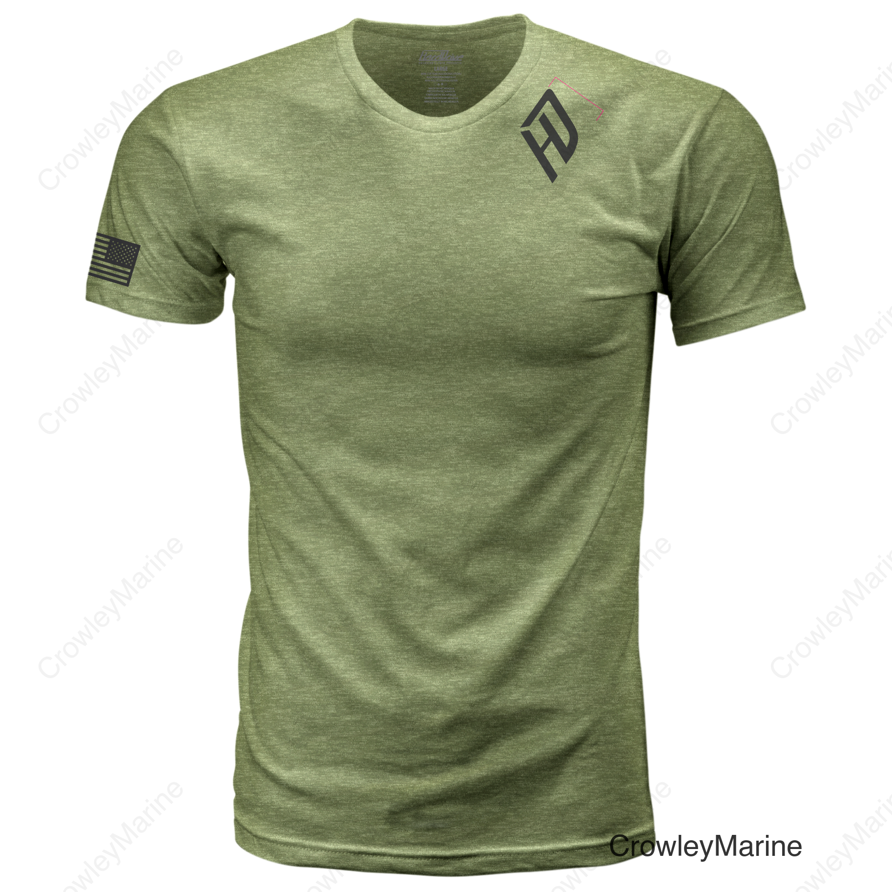 HARDDRIVE EMBLEM TEE OLIVE GREEN/BLACK 3X