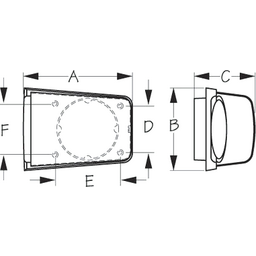Stainless Steel Cowling VENT WITH BASE 4" HOSE (331325-1)