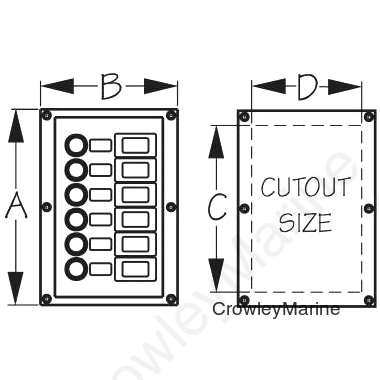 SPLASH GUARD CIRCUIT Breaker Panel (424806-1)