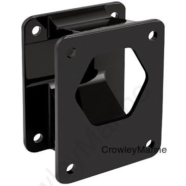 3" Setback Bracket, Starboard/Port, Black