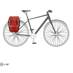 Ortlieb Bike-Packer Plus Panniers - 42L Pair Salsa/Dark Chili