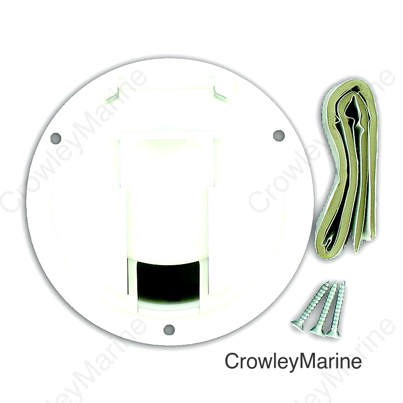 Valterra Cable Hatch, Medium Round, White