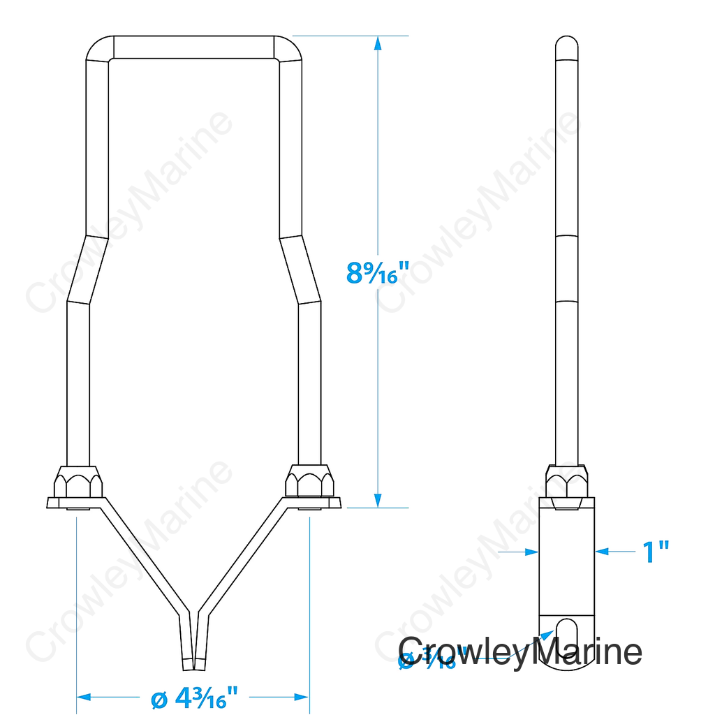 Seachoice Lockable Spare Tire Carrier for Boat Trailer