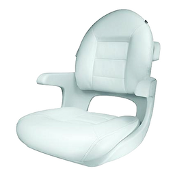 Tempress Elite Helm High Back Seat, White Shell, White/White Cushions